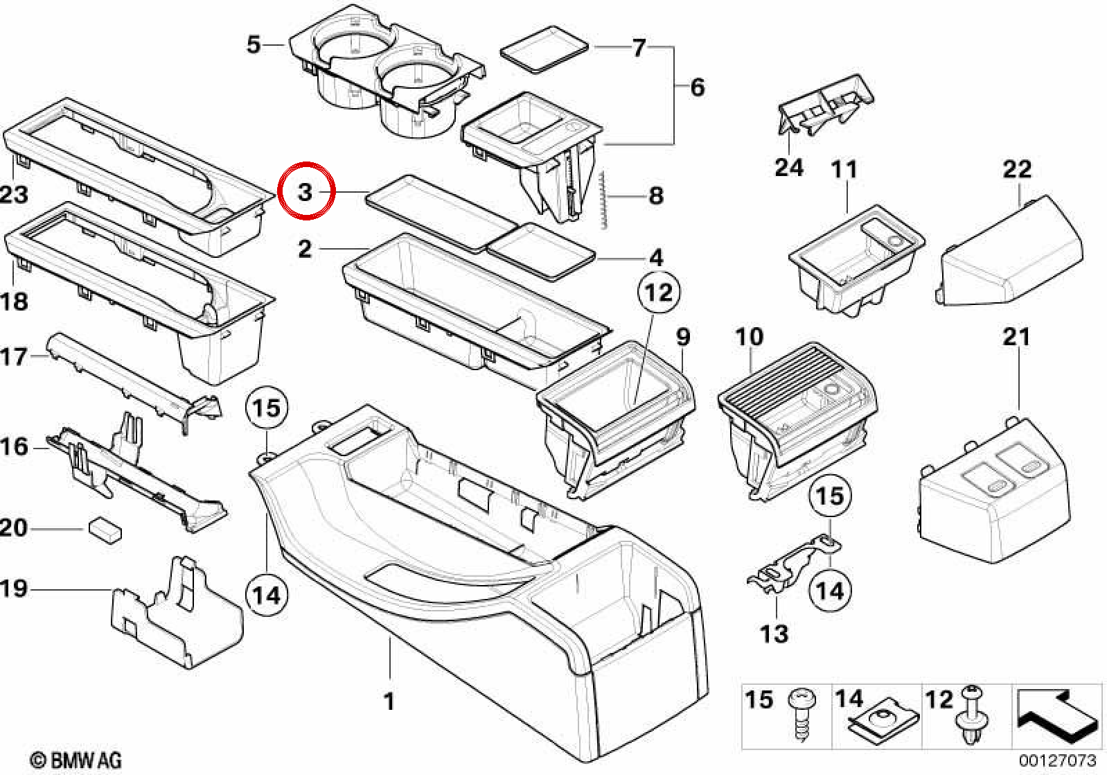 OEM 51168242843 Front incoraggia il supporto per BMW E46. BMW originale.