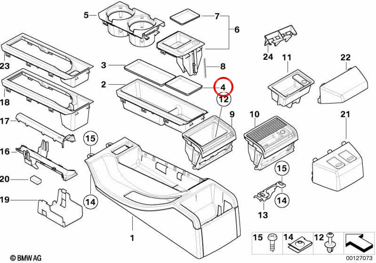 OEM 51168242846 Heckplatzierung für BMW E46. Original BMW.