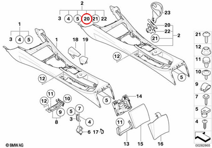 Involta la copertura per OEM 51169144634 per BMW E81, E82, E87, E88. BMW originale.
