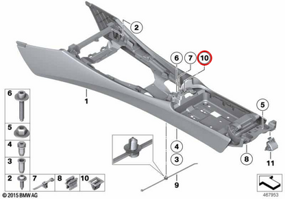 CHIUSA COPERTURA OEM 51169237156 per BMW E89. BMW originale.