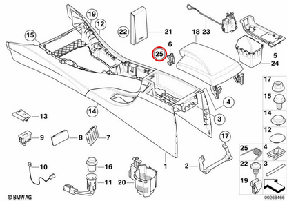 Porta interna della porta OEM 51169272773 per la serie BMW 3 (E90, E91, E92, E93). BMW originale.