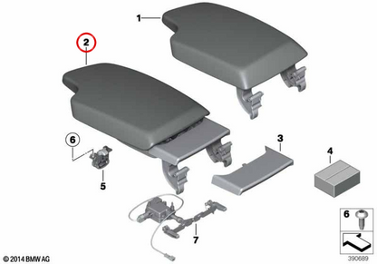 Central Front Lederarm Original BMW