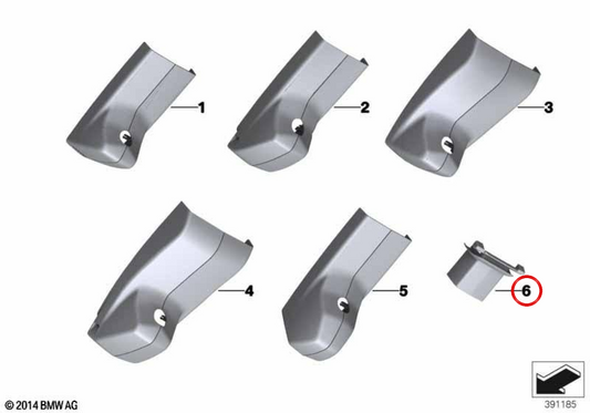 OEM -Kabel -Gutter 51169288936 für BMW F26. Original BMW.