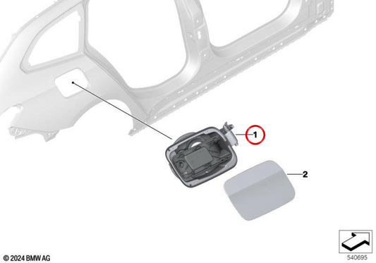 Evelolecedora Cover OEM 51175A25D62 per BMW G61. BMW originale.