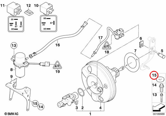 OEM 51177003230 Rondella per BMW E46, Mini R56. BMW originale e Mini.