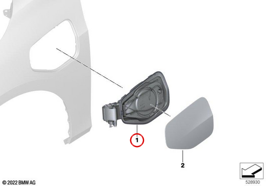 CARICATO CHIED PERSO PER SERIE BMW 2 U06 (OEM 51178737760). BMW originale.