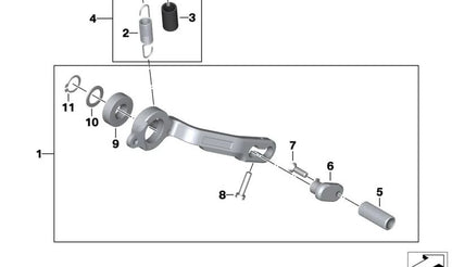 OEM safety ring 07119934100 for BMW R50. Original BMW.