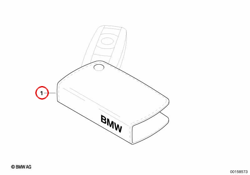 Schwarz Lederabdeckung für BMW OEM 51962354726 kompatibel mit E81, E87, E90, E92, E60, X1 E84, X3 E83, X5 E70, X6 E71… und mehr. Original BMW.