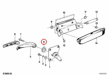 OEM -Schließabdeckung 51211800789 für BMW E21, E12, E24. Original BMW.
