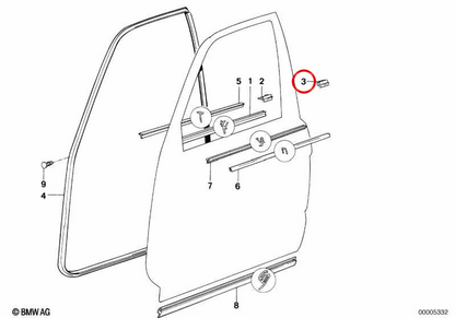 HOOK CLIP CLIP 51211908406 FOR BMW E32, E34. Original BMW.