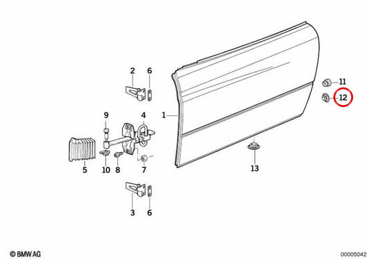 Bouchon de fermeture OEM 51211975404 pour BMW E87, E46, E39, X5 E53, Z3 E36... et plus encore. Véritable BMW.