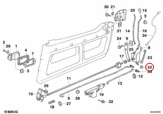 ESPACER OEM 51212291634 pour BMW Z1. BMW d'origine.
