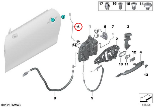 Haste de transmissão direita OEM 51215A5D9C6 para MINI F66, F67 Cabrio, F46, F47 Cooper, Cooper S, JCW… e muito mais. MINI originais.