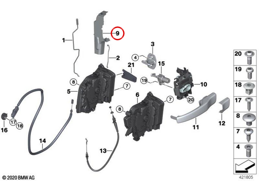 OEM 51217326407 Linksabdeckung für BMW i3 (I01). Original BMW.