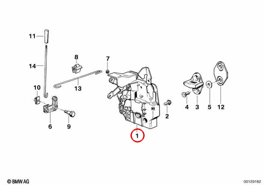 Porta posteriore destra OEM 51221906572 per BMW E30. BMW originale.