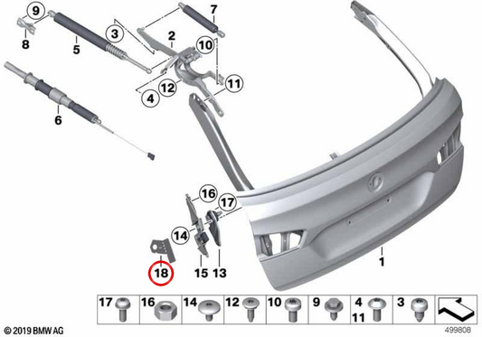 Protector de lámina izquierda OEM 51247273569 para BMW F11. Original BMW.