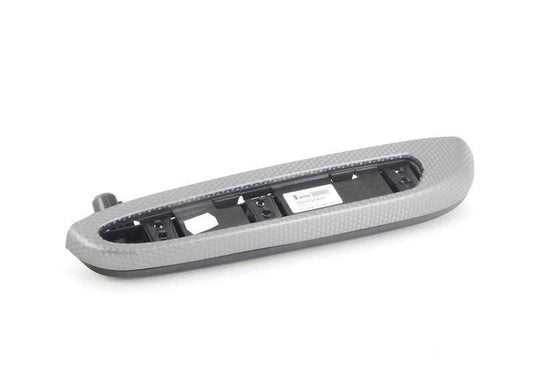 Reposabrazos de aluminio trasero izquierdo OEM 51437895399 para BMW E46. Original BMW.
