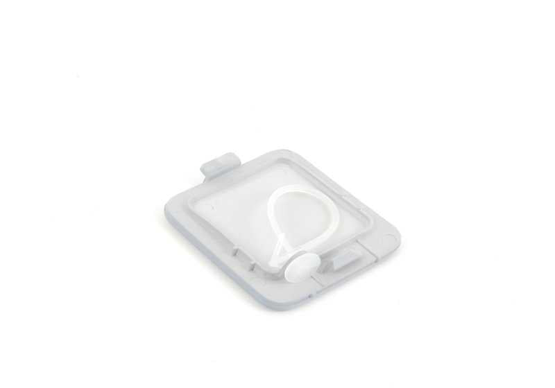 Primed tow hook cover for BMW E83N (OEM 51123423778). Original BMW.