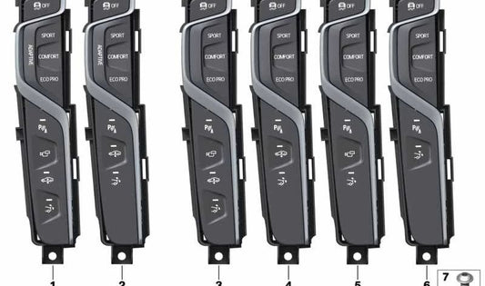 Unidad de control consola central OEM 61319460837 para BMW G32 (620d, 620d xDrive, 630d, 630d xDrive, 630i). Compatible con vehículos fabricados entre 2017 y 2024. Original BMW.