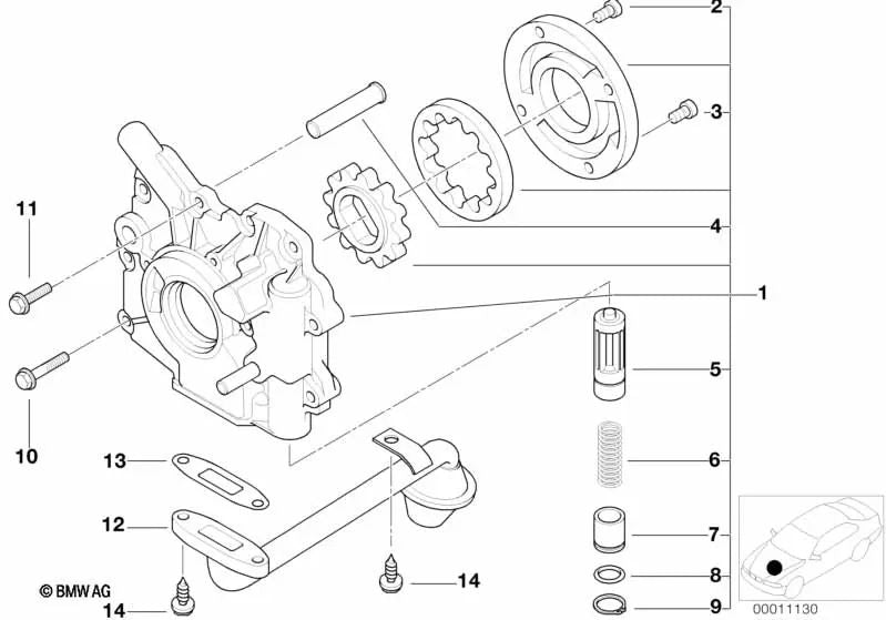 Resorte de suspensión para BMW Serie 3 E46, Serie 5 E39 (OEM 11412247876). Original BMW