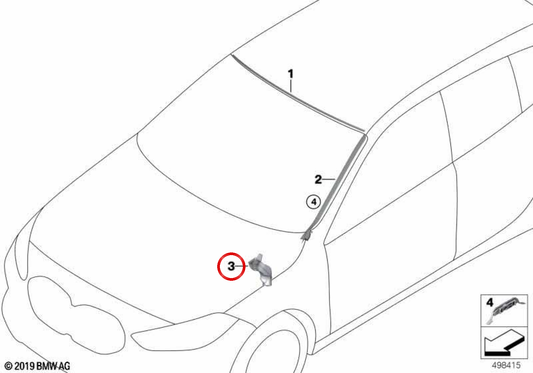 Canal de saída direito OEM 51315A35780 para BMW Série 1 F70, BMW Série 2 Gran Coupé F74, F78… e mais. Original BMW.