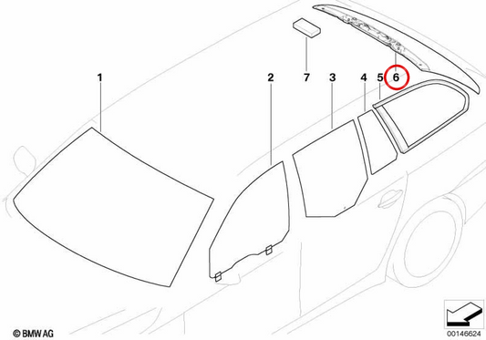 OM 51317163461 Green Tinto Luna für BMW E61. Original BMW.
