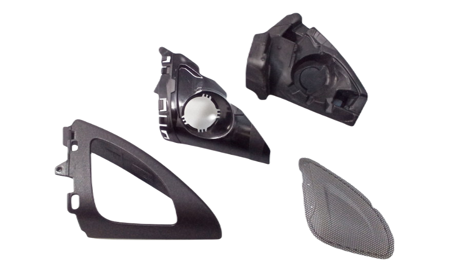 Tapa rejilla altavoz OEM 51332349058 para BMW F20, F21, F22, F23 con sistema Alpine HiFi retrofit. Solo compatible si se ha instalado sistema Alpine. Pieza derecha. Original BMW.