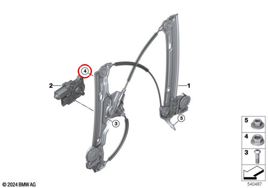 Dado OEM 51335A74A19 per MINI Cooper J01, Aceman J05... e altro ancora. MINI originale.