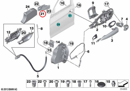 Protetor lateral direito OEM 51337349068 para BMW F21, F22, F23, F87. BMW genuíno.