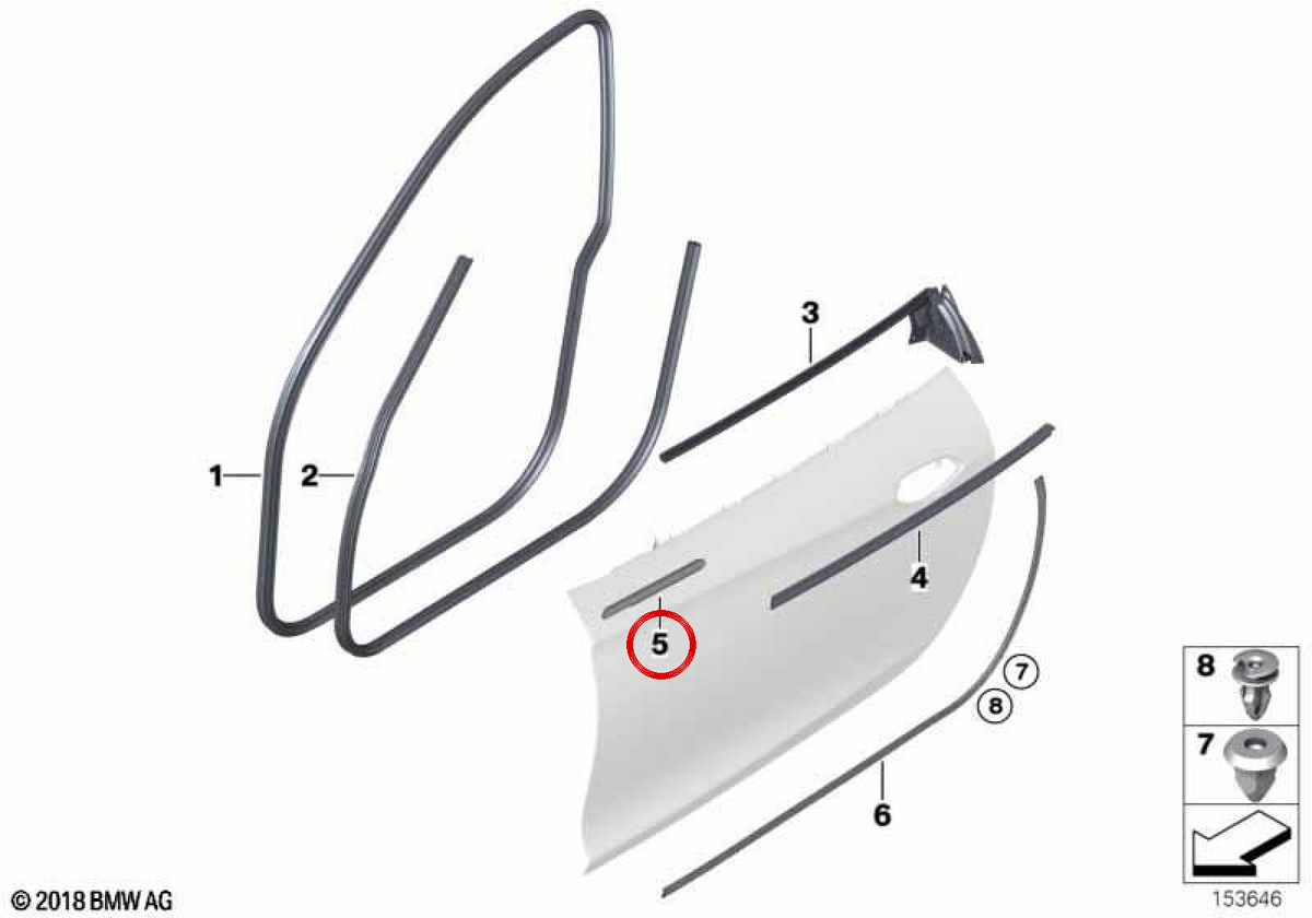 Cubierta exterior derecha OEM 51338036664 para BMW E92, E93. Original BMW.