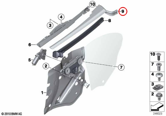 OM Außenabdeckung OEM 5137721319 für BMW F12, F13. Original BMW.