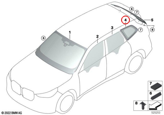 Classe de feuille de gauche OEM 51379451579 pour BMW U11. BMW d'origine.
