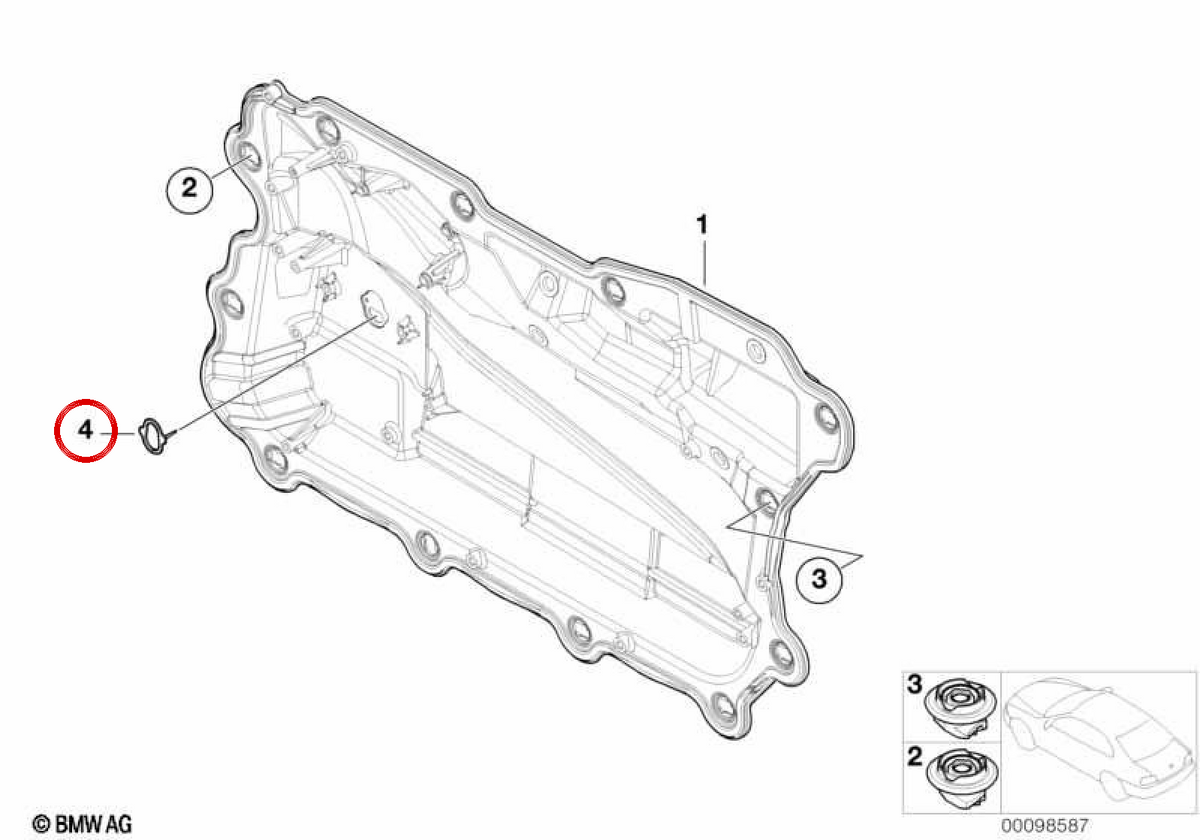 Drucksensorplatine 51417038097 für BMW E65, E66. Original BMW.