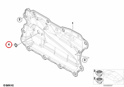 Drucksensorplatine 51417038097 für BMW E65, E66. Original BMW.