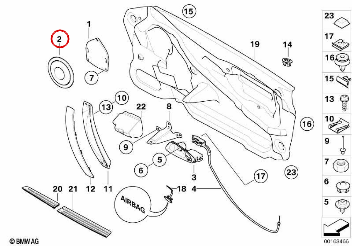 Emcellecator Central Conside OEM 51417158469 für BMW Z4 E85, E86. Original BMW.