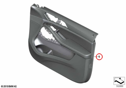 OEM 51417998405 Porta di pelle anteriore sinistra per BMW G06. BMW originale.