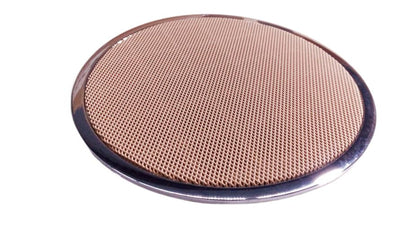 Rejilla altavoz puerta delantera color beige OEM 51418216719 para BMW E38 728i, 725tds. Compatible con sistemas estéreo, HiFi y Top-HiFi delanteros. Original BMW.