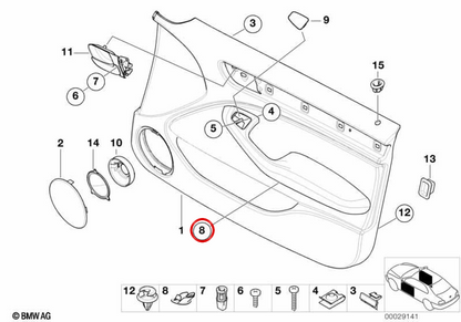 OEM Eveloding Plug 51418224398 pour BMW E46. BMW d'origine.