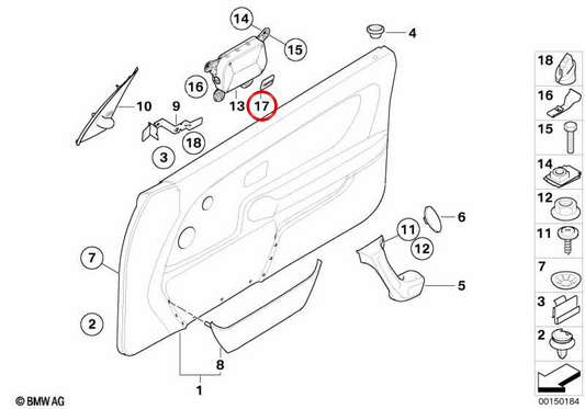 Tapa embellecedora airbag izquierdo OEM 51418225499 para BMW E36. Original BMW.