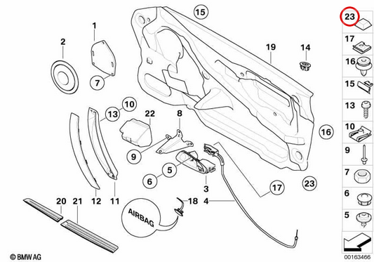 Amortecedor de borracha OEM 51419159633 para BMW E85, E86. BMW genuíno.