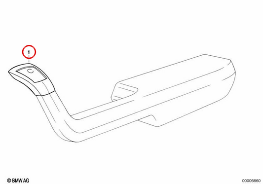 OEM 51421822723 Prise en charge arrière arrière pour BMW E12. BMW d'origine.