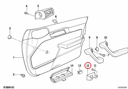 RIGHT REINFORCEMENT OEM 51421978758 for BMW E34. Original BMW.