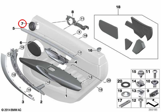 OEM 51427380000 POSTERIORE POSTERIORE POSTERIORE PER BMW F36. BMW originale.