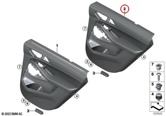 OEM 51429474039 Hecktür für BMW G05. Original BMW.