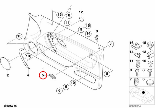 Embema in abbellosa per BMW E46 OEM 51437012949. BMW originale.