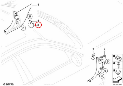 OBD-RECHUFE BLACK OM 51437147538 per BMW E90, E91, E92, E93, tra cui LCI ... e altro. BMW originale.