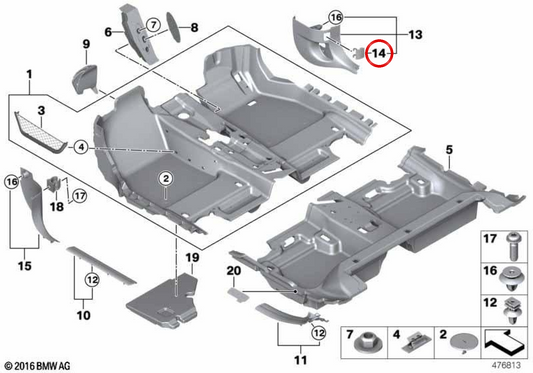 Finishing OBD-plug black OEM 51437445790 for MINI Clubman F54, F54 LCI. Original MINI.