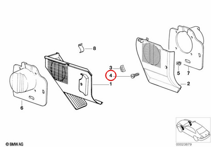 OEM 51438203384 lock knife for BMW E36 and E39. Original BMW.