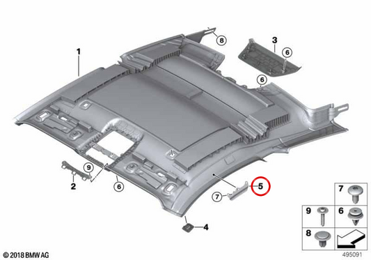 Roue droite Paso Protector 51447433506 pour BMW F92, G15. BMW d'origine.