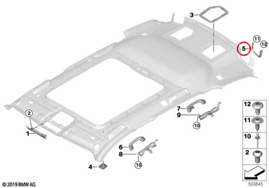 Evelelecedora gauche gauche 51447950427 pour BMW G21. BMW d'origine.